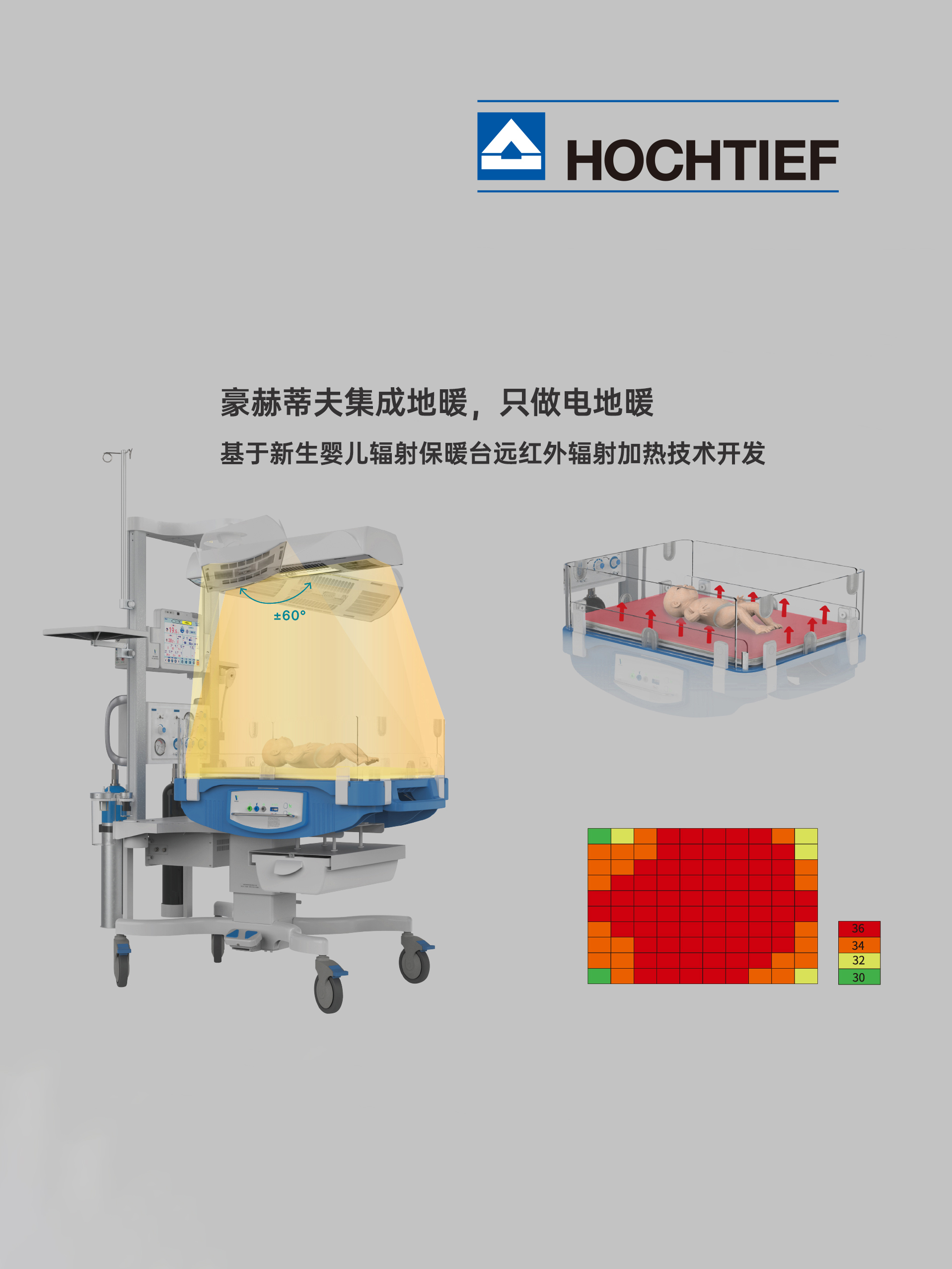 豪赫蒂夫電地暖嬰兒輻射保暖臺遠紅外采暖原理